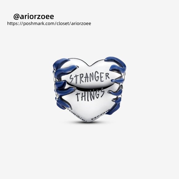 Pandora Stranger Things Glow-in-the-dark Heart Charm - Picture 2 of 6